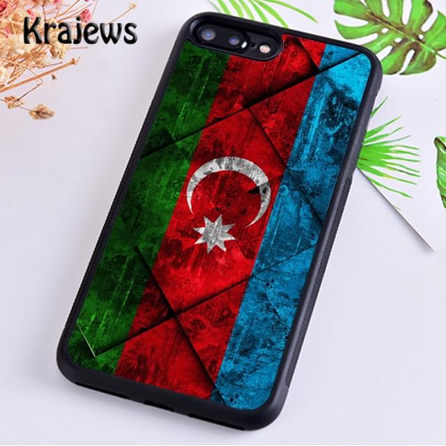 Krajews Azerbaijan Flag Soft Phone Case Cover For iPhone 14 5s 6s 7 8 Plus X XR XS 11 12 13 Pro Max Samsung Galaxy S21 S22 Ultra
