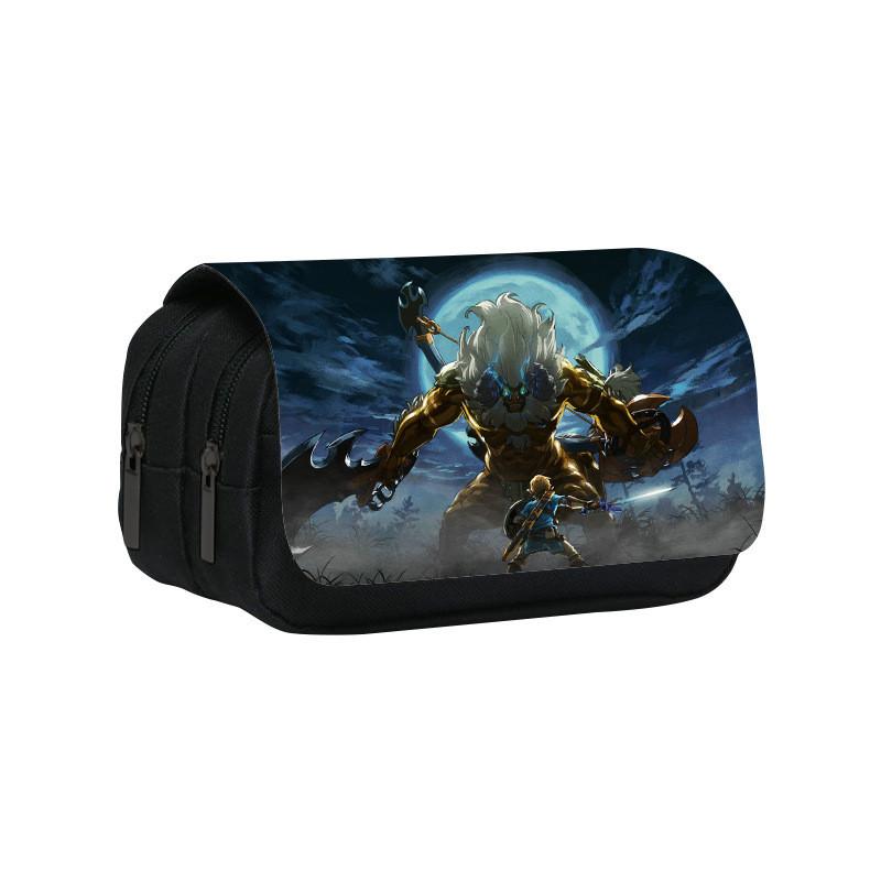 The Legend Of Zelda Double Layer Pencil Case With Nylon Material For Students Organization