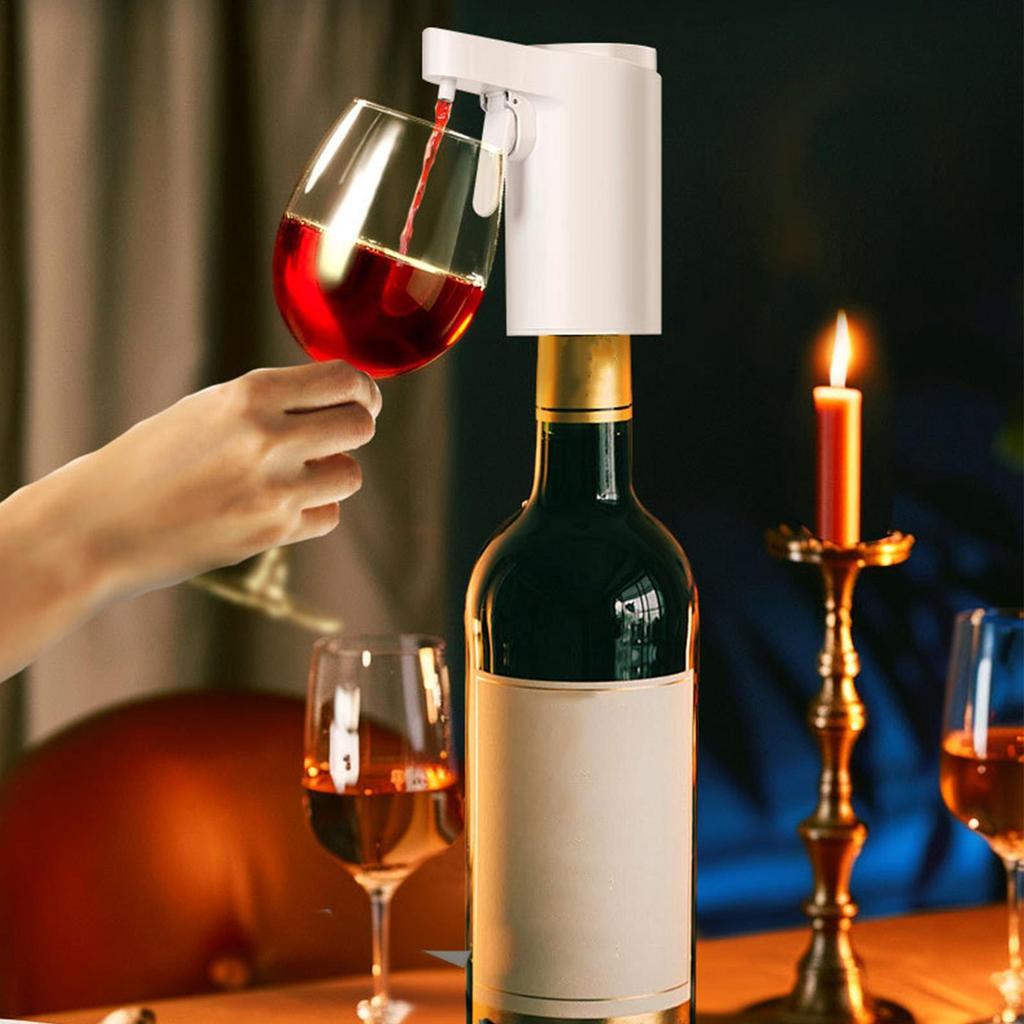 Wine Dispenser Machine Smart Decanter Rechargeable Automatic Wine Pourer With Touch Screen For Home Bar Office Travel Camping