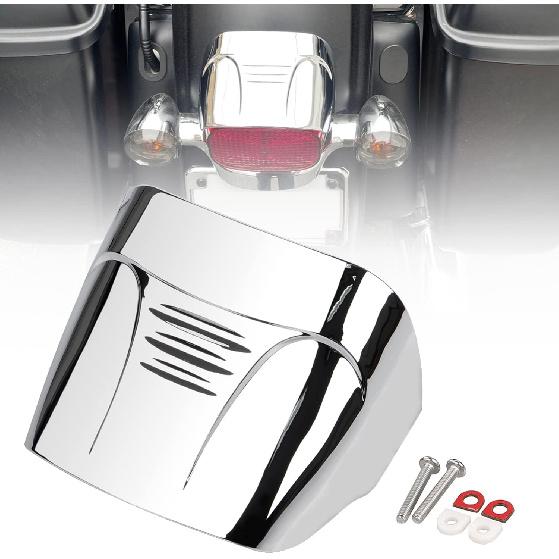 

2pcs Motorcycle Taillight Cover without Slots Rear Tail Light Visor Cover Compatible with 2009-2022 Tri Glide Ultra Classic FLHTCUTG & 2010-2011