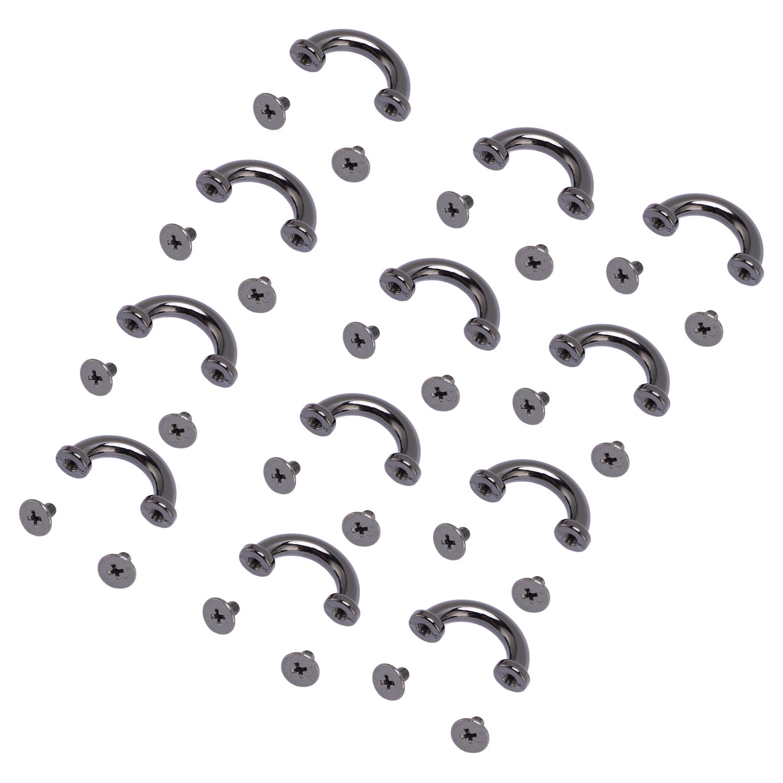 

12 комплектов U-образных колец с металлической пряжкой, арочным мостиком, соединителем для сумок, ремешком для сумок, вешалками, фурнитурой, аксессуарами