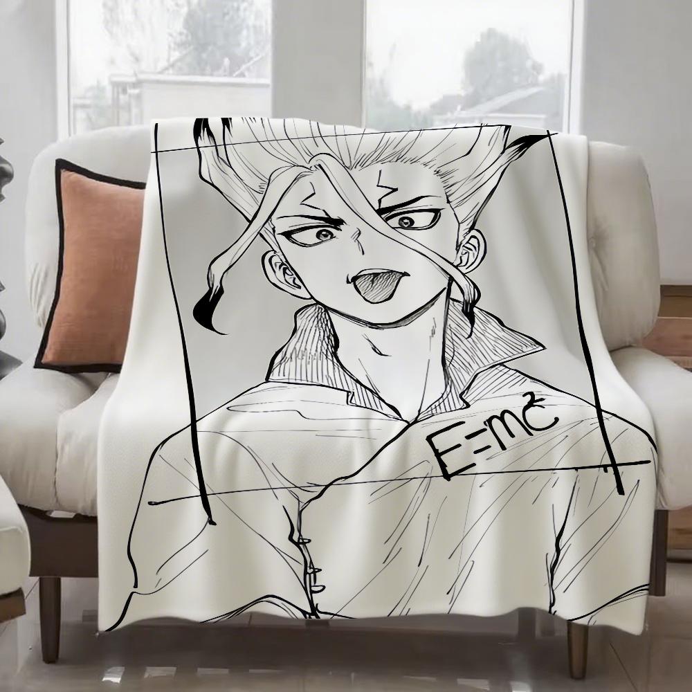 Anime D-Dr.S-STONE Blanket Design Lightweight  For Dorms, Naps, Living Room, Office,Sofa,All-Season