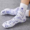 Akupunktur-Socken, Fußtherapie, Fußsohlenmassage, Akupunktur-Socken für die Füße, Meridiane des menschlichen Körpers, Diagramm der Akupunkturpunkte der Fußsohle
