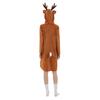Adult Women Sexy Reindeer Pajama Christmas Costume Jumpsuit Dress