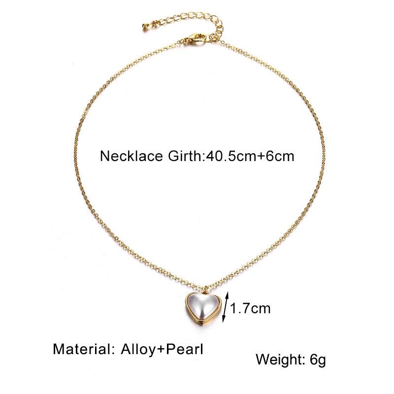 Böhmische Dame Perle mehrschichtige Blume Schleife Herz Halsband kurze ultrafeine Schlüsselbeinkette Halskette