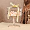 Slim Tall Transparent Glass Candy Jar with Wedding Dessert Decoration Candy, Snacks, Dried Fruit Jar 3PCS/set