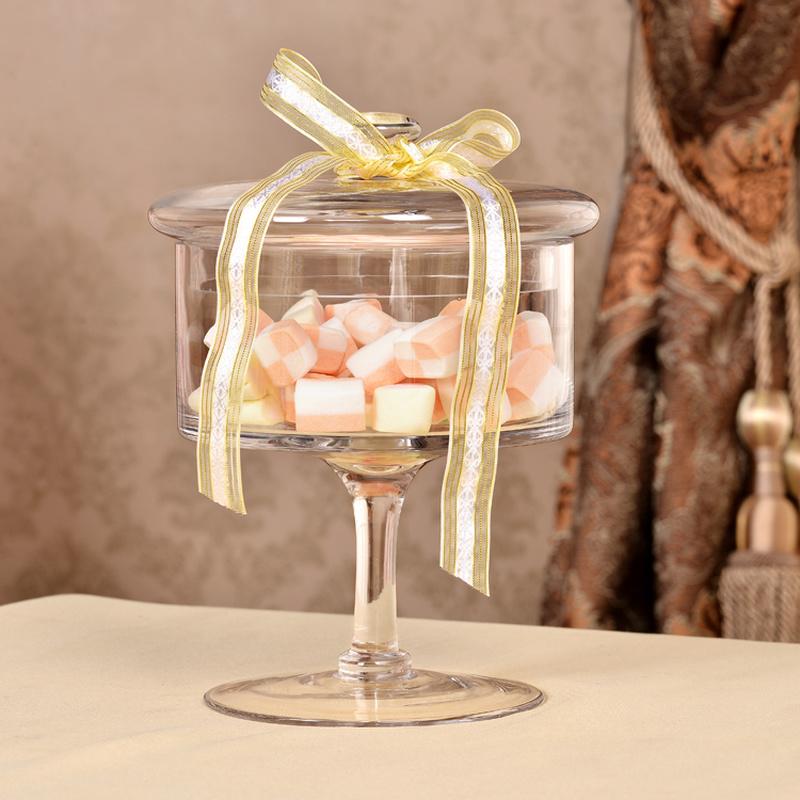 Slim Tall Transparent Glass Candy Jar with Wedding Dessert Decoration Candy, Snacks, Dried Fruit Jar 3PCS/set