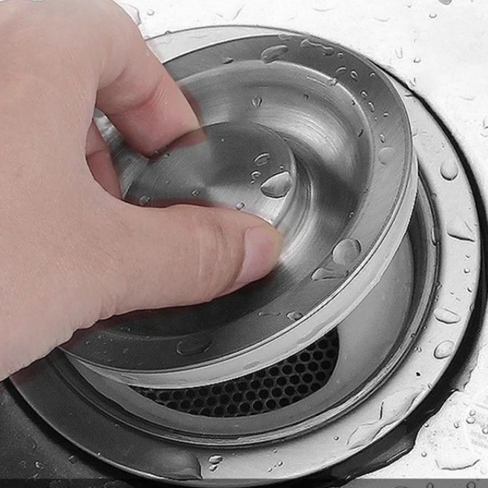 Küche Küchenspüle Abflussstopfen Badewannenstöpsel Edelstahl Spülenabfluss Siebstopfen Küchenfiltersieb Zubehör