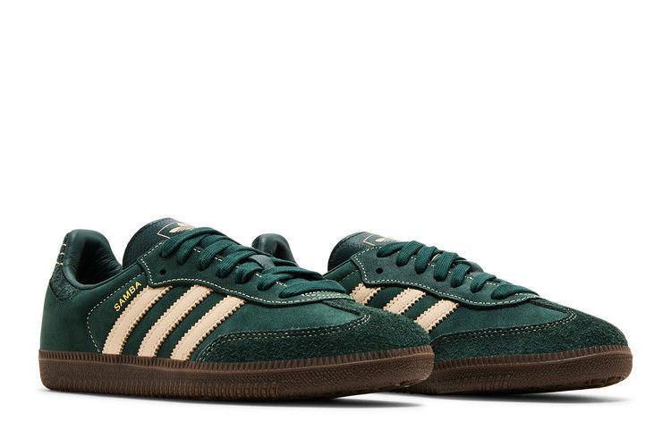 Women's Sneakers Adidas Samba OG Mineral Green Crystal Sand (Women's) Mineral Green/Crystal Sand/Shadow Green