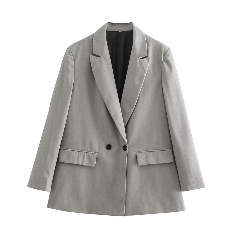Araltay New Arrival Fashion Style Women's Clothing Fashion All-Match Pure Color Profile Double Breasted Suit Outwear 2753122