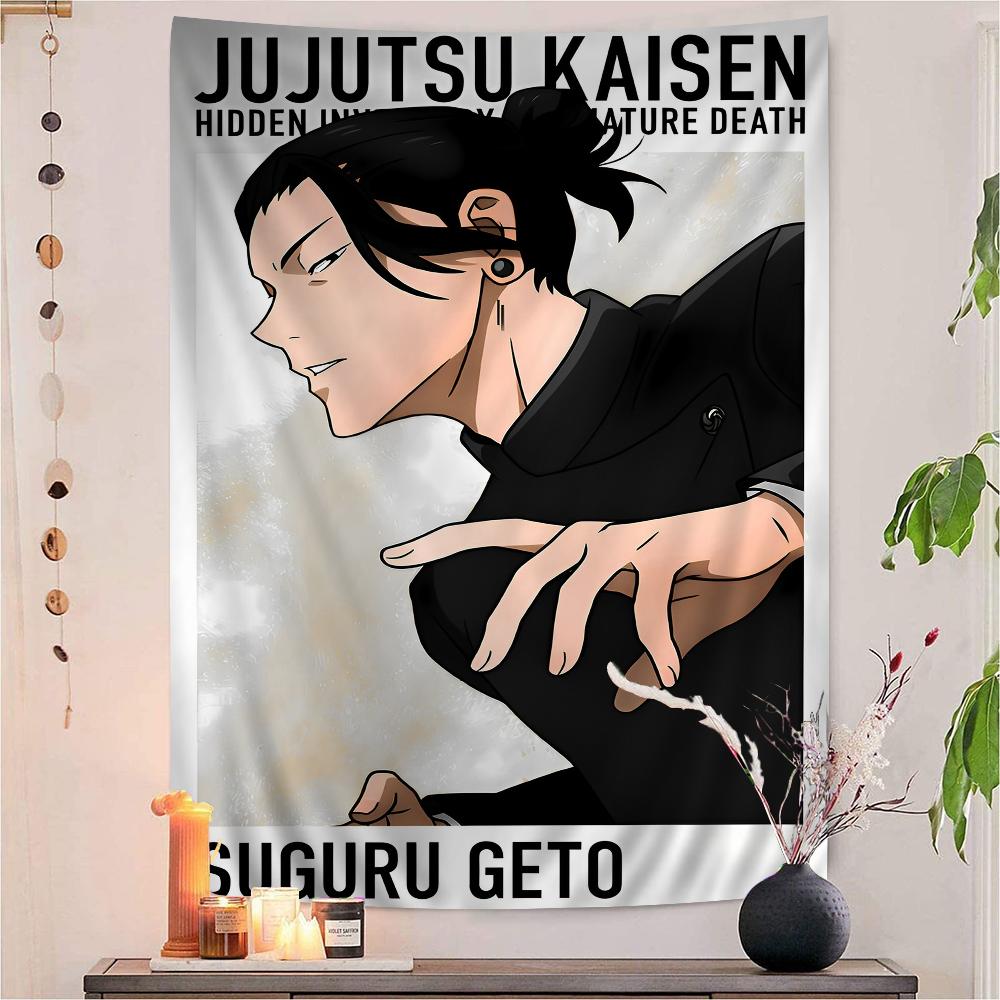Kaisen Suguru Geto Chart Tapestry for Living Room Home Dorm Decor Art Home Decor