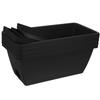 4Pcs Large Plastic Planters Rectangular Flower Pots for Indoor Outdoor Plants with Drainage Planters for Outdoor Plants