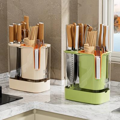 Knife Block Holder Flatware Holder Organizer Silverware Holder Kitchen Knife Utensils Kitchen (without Knives)