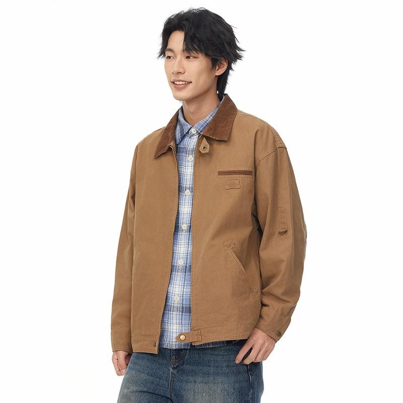 American Retro Heavy Work Jacket Men's Pure Cotton Japanese Kahart Jacket