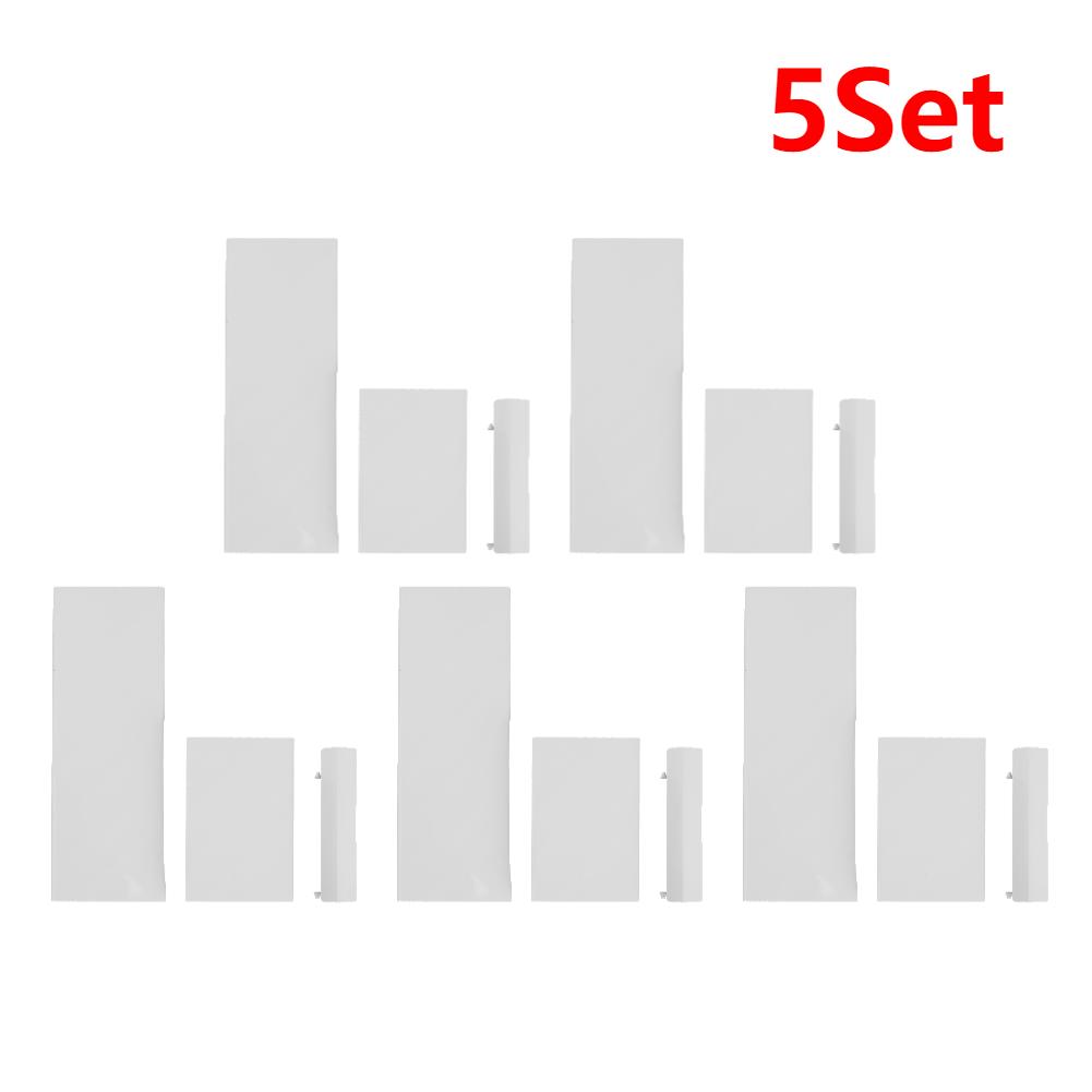 10-1Set Memory Card Door Slot Cover Lids Replacement 3in1 Memeory Card Cover Game Console Accessories Parts Fit for Nintendo Wii