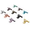 10pcs Colored Hinge Clips Dustproof Rustproof Electroplated Metal Hinge Clips Small Hanging Paper Cl
