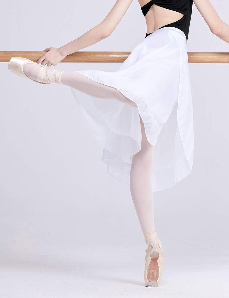Daydance Ballet Wrap Adult Lace Chiffon Ballet Dance Everyday Fits Height White Skirt, Long, Skirt, Supplies, Wear, Wear, 150-180cm,