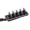 4-Pin PWM Fan Hub 1 To 5 Splitter Cable, PC Case Motherboard Cooler Power Extension Adapter Cord for Desktop Computer Gaming Rig Cooling System