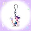 Witch Hunter Keychain Acrylic Anime Pendant Holder Vivid Character Expression Keychain Bag Accessory