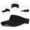 Outdoor Sports Hat Summer Sun Hat Men Women Cotton Adjustable Visor Uv Protection Top Empty Solid Sport Tennis Golf Running Hat