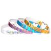 Damen Chic Holographisch Metall Offenes Herz Kunstleder Halskette Choker Geschenk