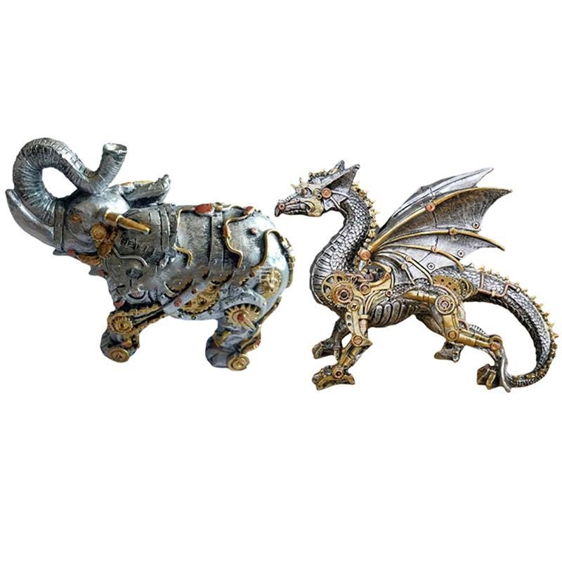 

Good-Mechanical Punk Models, Resin Crafts, Steampunk Resin Statues, Sculpture Decorations, Home Desktop Ornaments