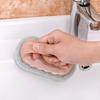 Household Ceramic Tile Cleaning Brush Nordic Kitchen Sponge Brush with Handle Multi-Functional Beige Bath Tub Range Hood Scrubber