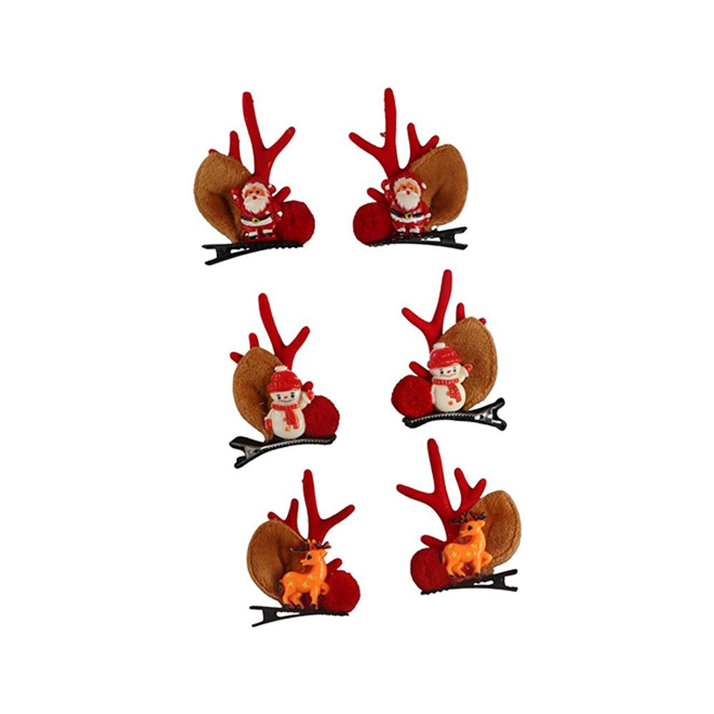 Clip Headwear Gift Children Bangs Clip Women Barrettes Christmas Hair Clips Antler Hairpins