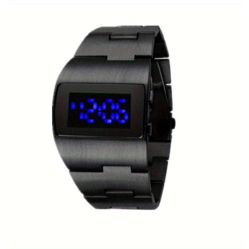 New Luxury Heavy Watch Men Led Digital Watches Full Black Electronic Wristwatches Men Sport Watches Reloj Hombre Montre Homme