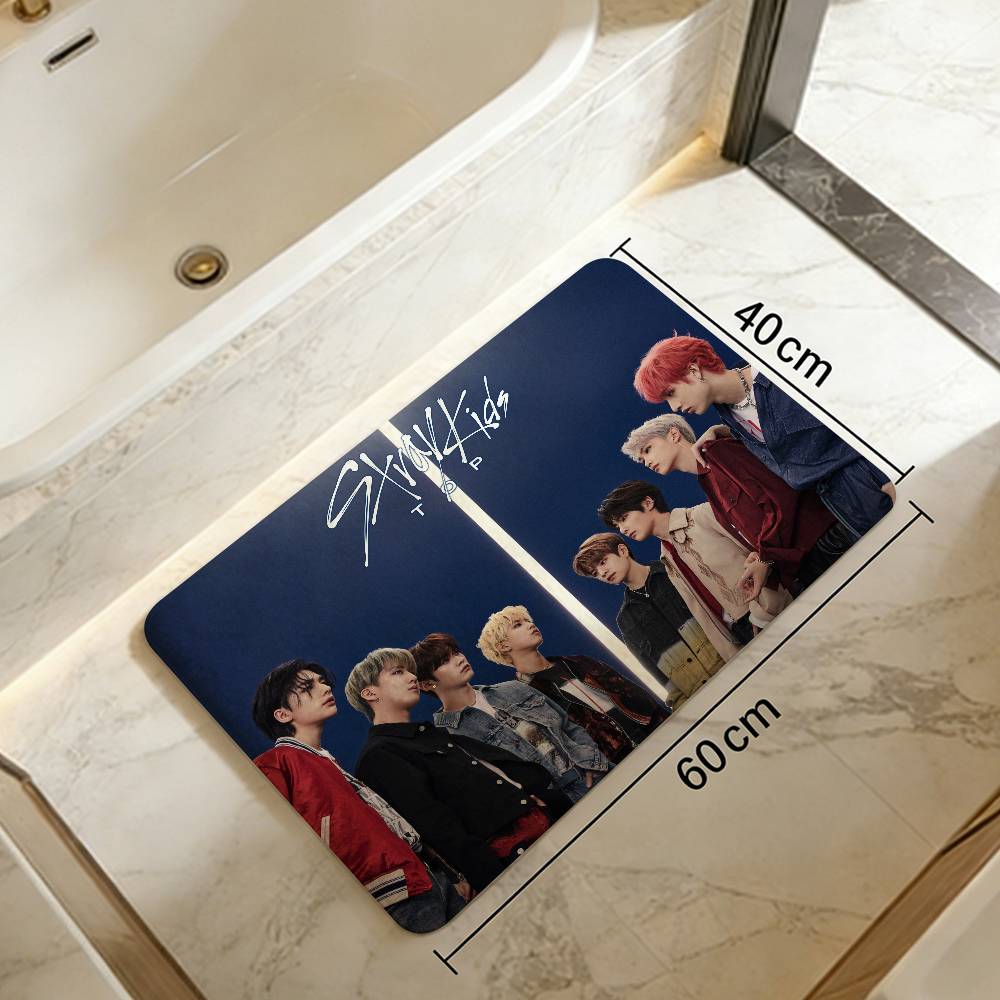 Fashion S-Stray Kpop K-Kids Hallway Carpet Washable Non-Slip Living Room Sofa Chairs Area Mat Kitchen Doormat Area Rug