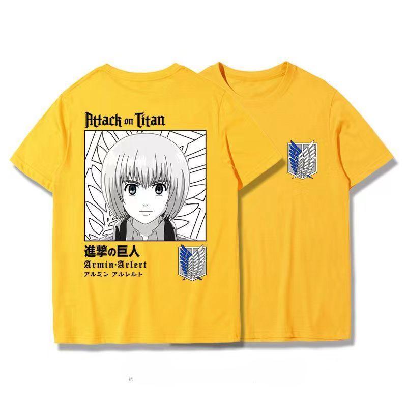 Japanese Anime T Shirt Scouting Legion Clothes Shingeki No Kyojin Tee Shirt Attack On Titan Giant Short-sleeve T-shir Men Women