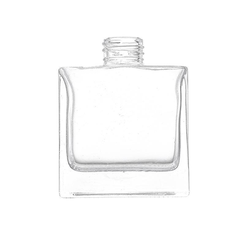 Transparent Rattan Aroma Diffuser Bottle - Small Glass Home Decor