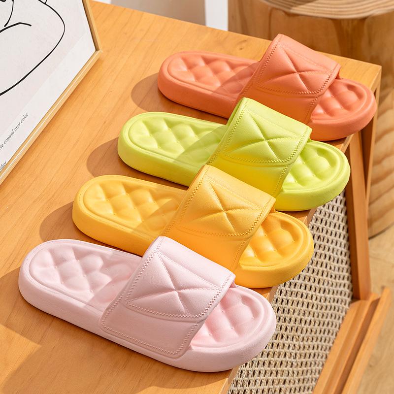 Fashion Shoes for Men Unisex Slippers Home Women Couple Flat Shoes Simple Soft Comfort Non-slip Flip Flops Beach Bathroom Leisure Shoes