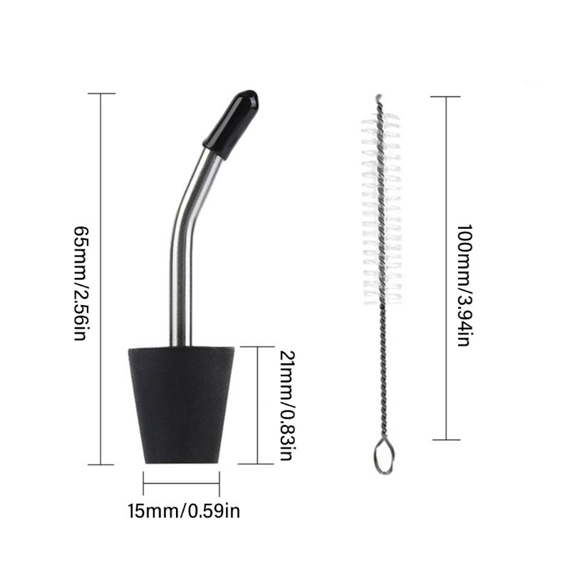 Practical Outdoor Camping Steel Kettles Mouth Extension Tube Water Pipe Nozzles