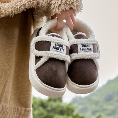 Winter New Fashionable Cotton Shoes Womens Comfortable Warm Non-slip Cotton Slippers Women's  Comfort Cotton Shoes Zapatos Mujer