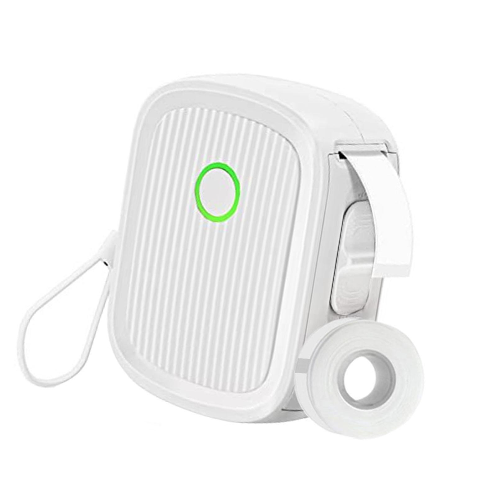 

Термопринтер этикеток 203 точек на дюйм 12 мм печать Мини перезаряжаемый APP Control BT этикетировщик с 1 рулоном белый