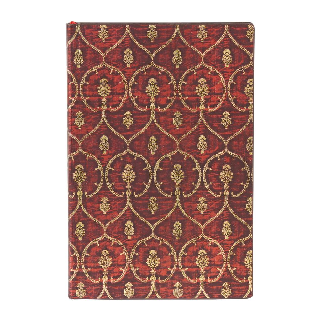 Paperblanks Red Notebook, Softcover, Velvet, Mini, A6, Ruled, FB9633-7