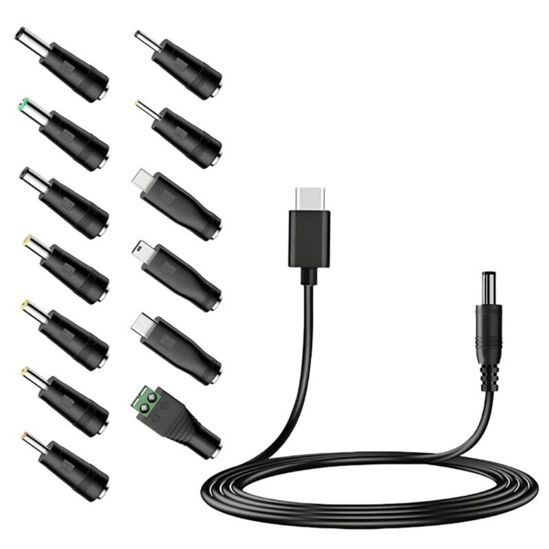 

Multifunction 5V Quick Charging Cable Set Includes 13 Adapters For Various Electronics Portable Chargers Data Cord