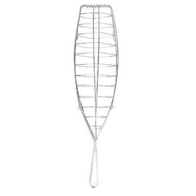 Fish Grill - Ibili - 769745 - Nickel-Plated Steel - 45x14 Cm - Practical and Durable