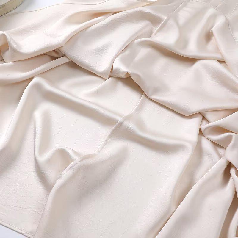 Women's Elegant Pleated Midi Skirt - Summer Fashion