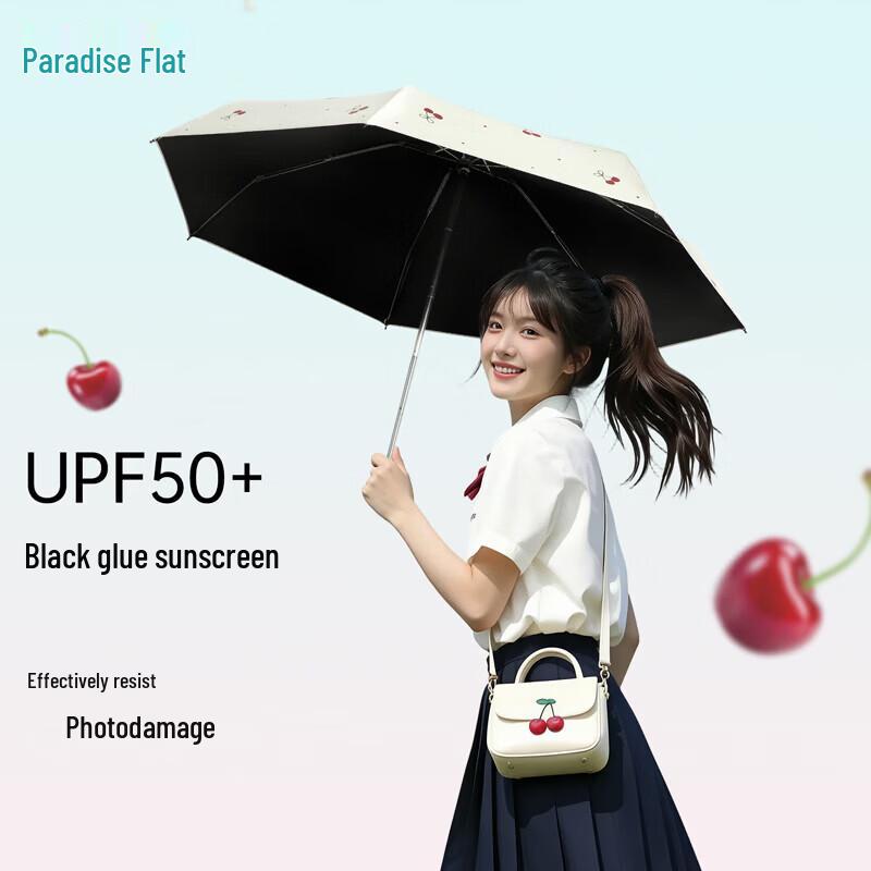Paradise Umbrella Sweet Cherry Lightweight UV Protection Sun Umbrella