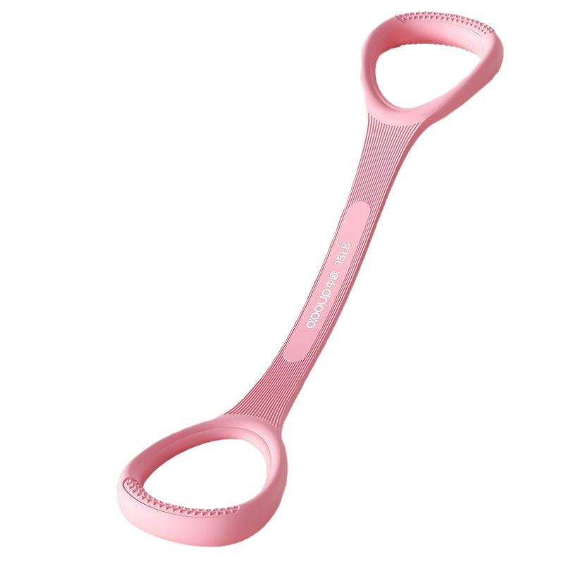 

8-символьный силиконовый ремень для йоги с открытой спиной для фитнеса, женский эластичный пояс, эластичная лента-тренажер, бытовой силиконовый натяжитель с одним словом 15bl