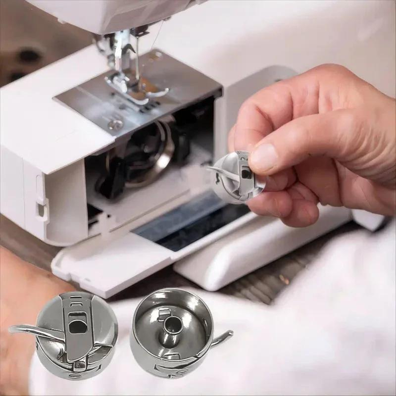 Metal Bobbins Case Sewing Machine Stainless Steel Reverse Bobbin Box for Singer Brother Janome Household Sewing Accessories