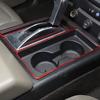 Red Carbon Fiber Center Console Gear Shift Frame Cover For Hummer H2 2003-2007