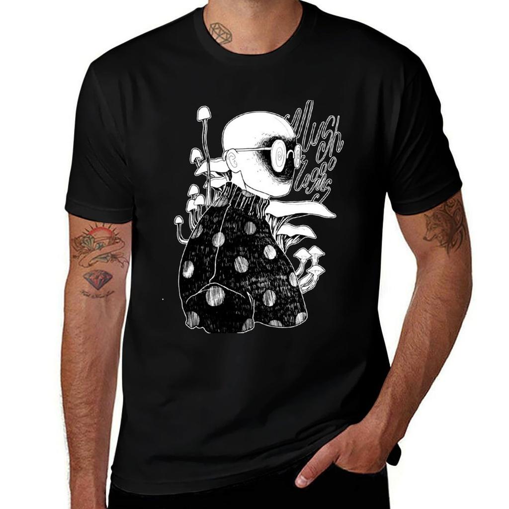 Mushroooom TShirt Basic Daily Outfit Short Sleeve Tee