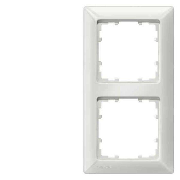 Cadre Delta - SIEMENS - 5TG25520 - Blanc - 2 voies - 151 x 80 mm