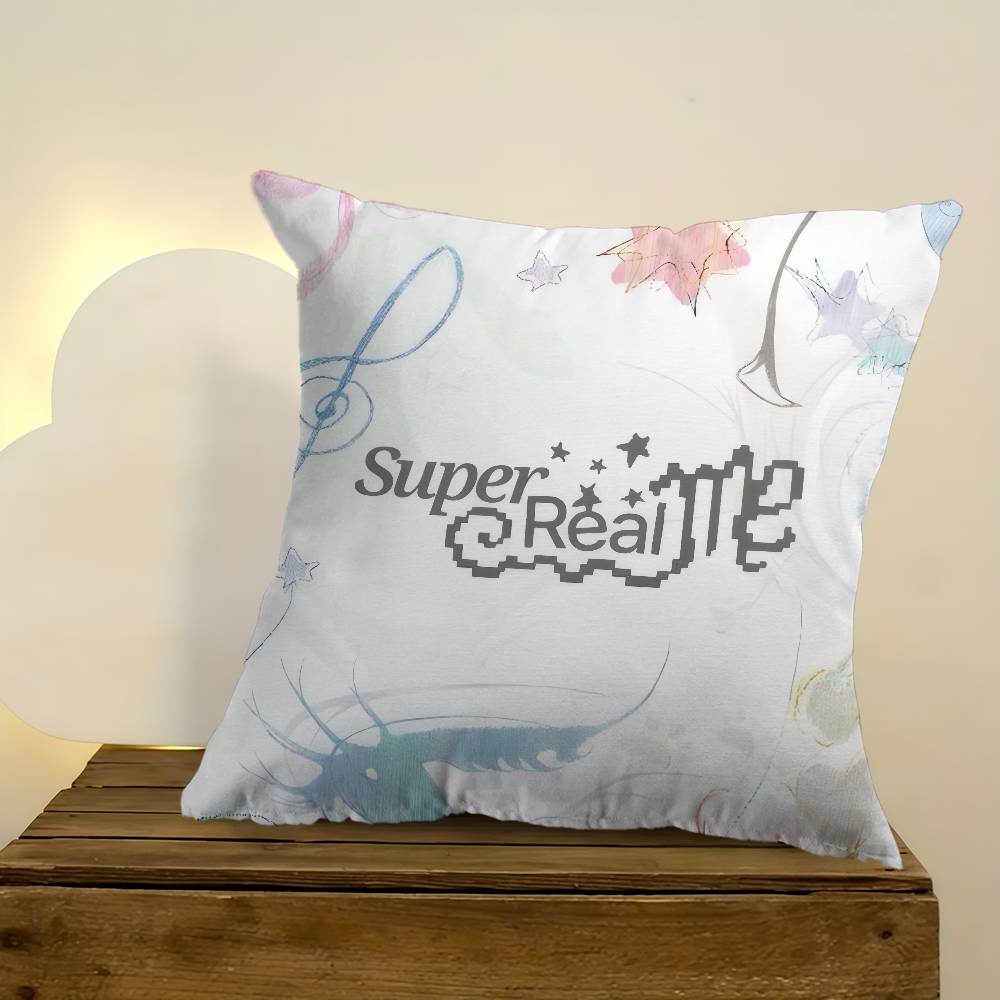 Pillow Cover For Bedroom Room And Living Room Sofa Decorative Cushion Cover Korea I-I-Illit Album