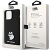 Karl Lagerfeld KLHCP15XSMHCNPK iPhone 15 Pro Max 6.7" black Silicone Choupette Metal Pin