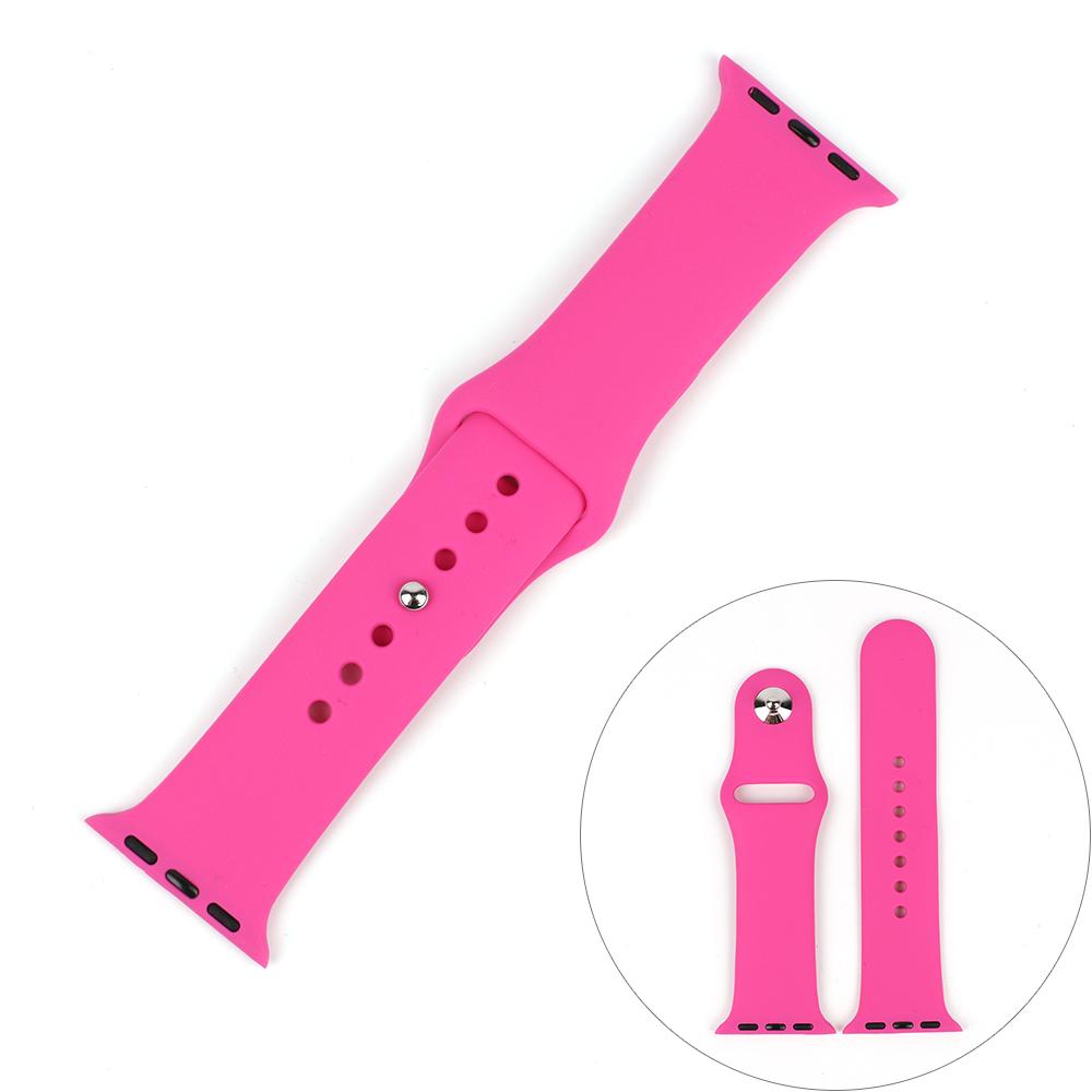 Silicone Watch Band 44mm 40mm 38mm 42mm Sport Loop Bracelet Waterproof Watchband iWatch Series 6 SE 5 4 3