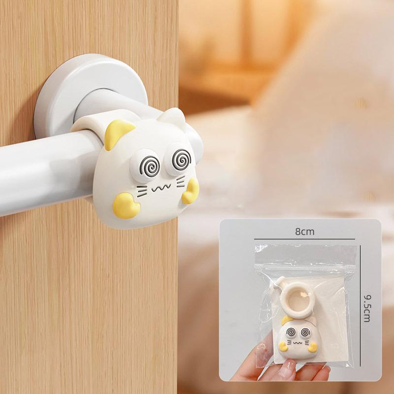 Silicone Door Handle Anti-Collision Pad For Entrance Bedroom Door, Anti-Collision Window Handle, Anti-Collision Door Stop